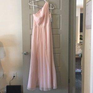 Long pink formal dress